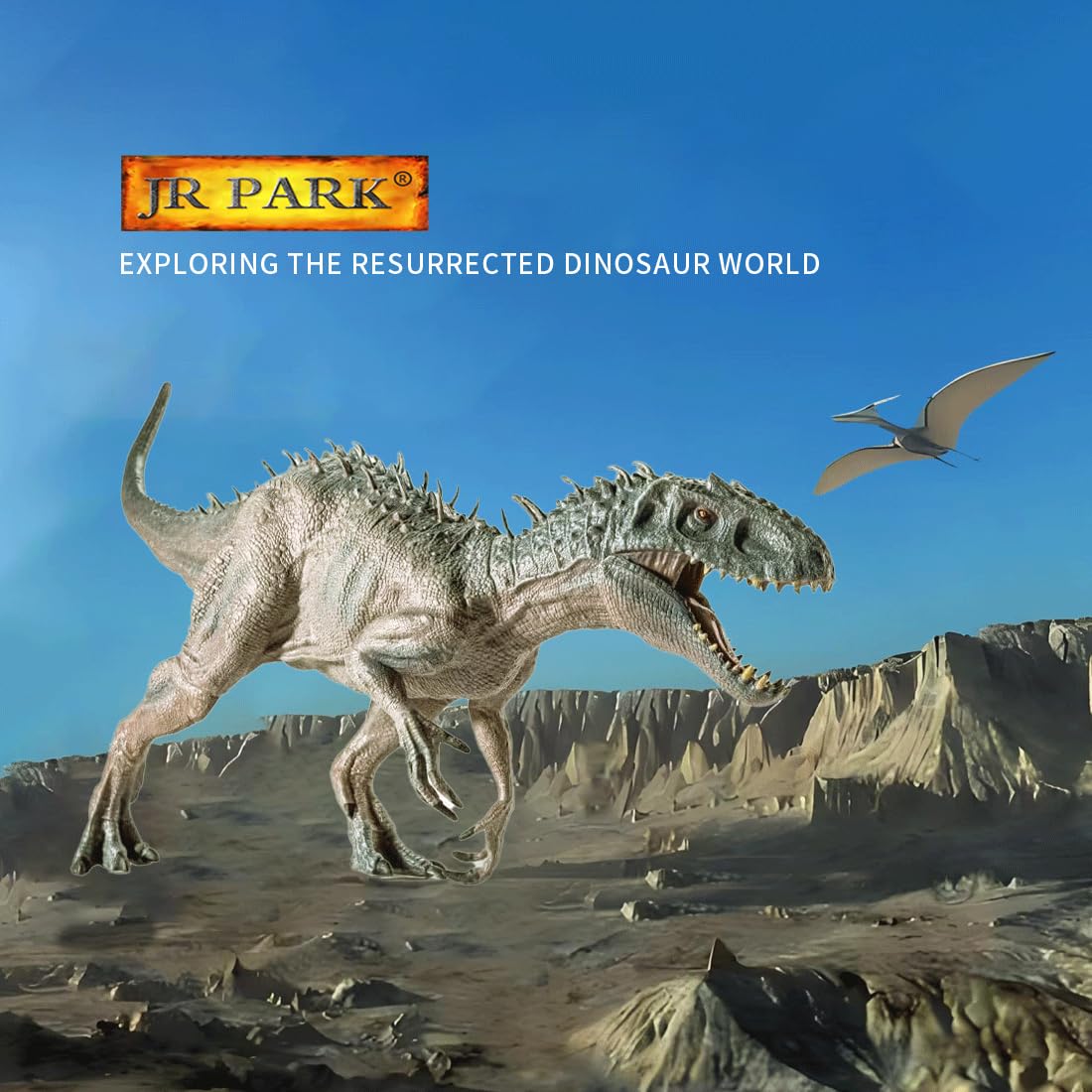 JR PARK large dinosaur toy in standing pose for classroom or shelf display.