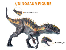 JR PARK T-Rex toy featuring red stripe color for authentic look.