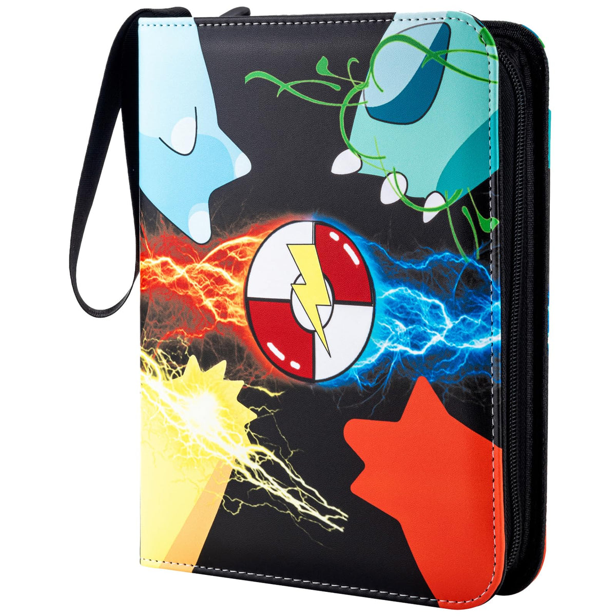 Jravkfi card binder 4-pocket front view showing durable PU leather
