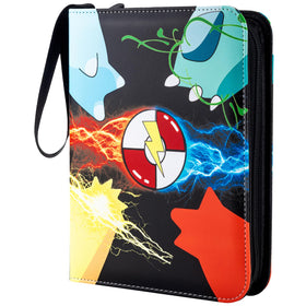 Jravkfi card binder 4-pocket front view showing durable PU leather