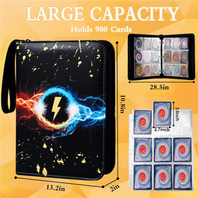 50 detachable sleeves keep cards secure and easy to remove.