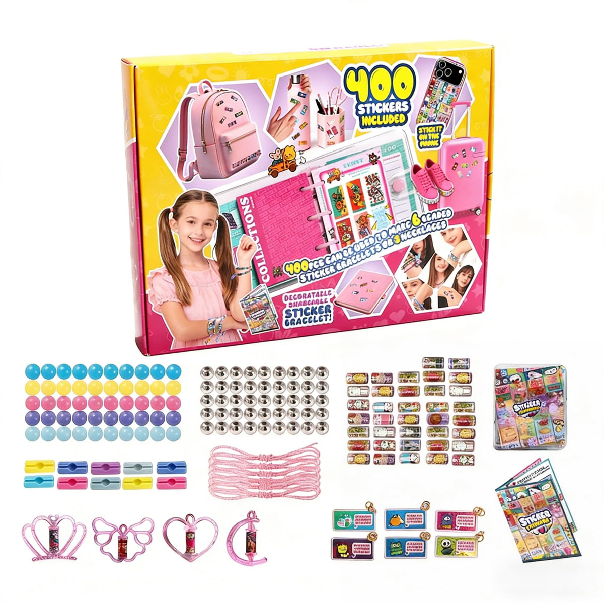 Jreiiolk Sticky Rolls Kit packaging shows a colorful, ready-to-gift craft set for kids.