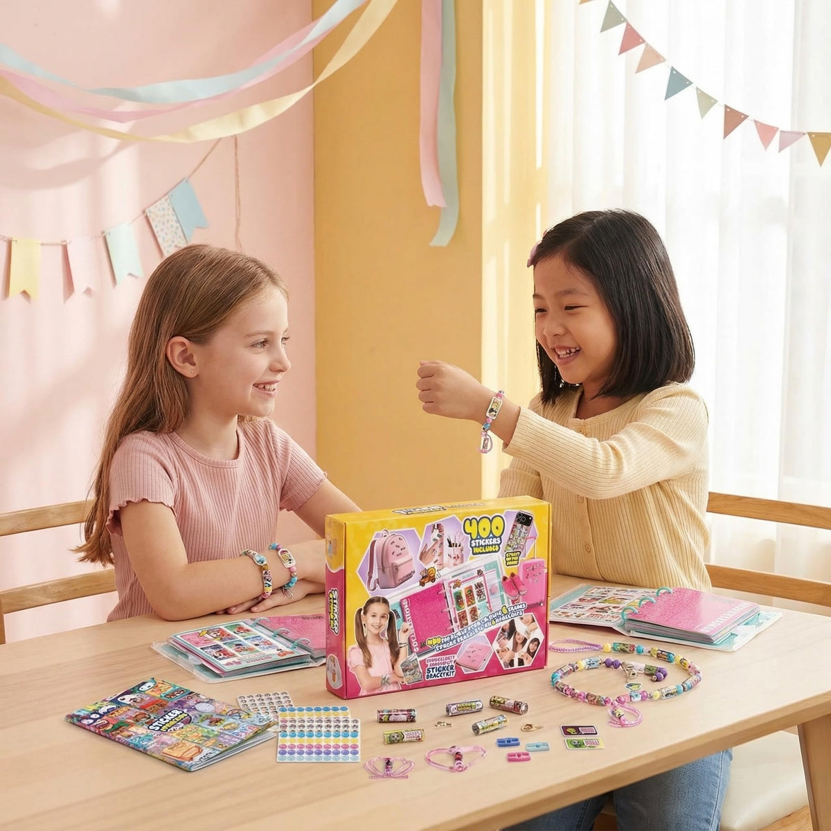 Jreiiolk Sticky Rolls Kit sticker rolls closeup emphasizes vibrant, reusable stickers for mess-free creativity.