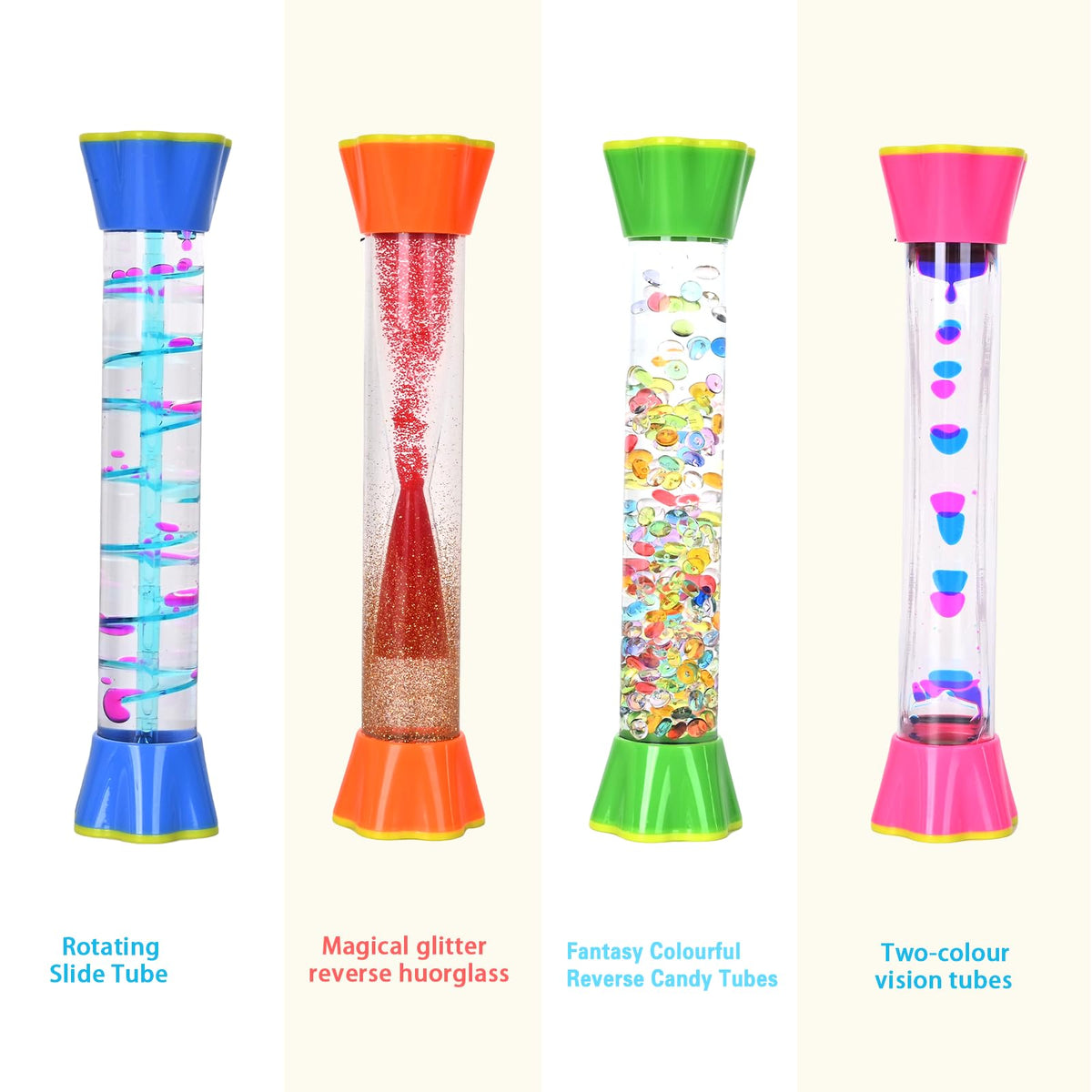 JRLAJRL Rotating Slide Tube showcases hypnotic color flow for quick stress relief