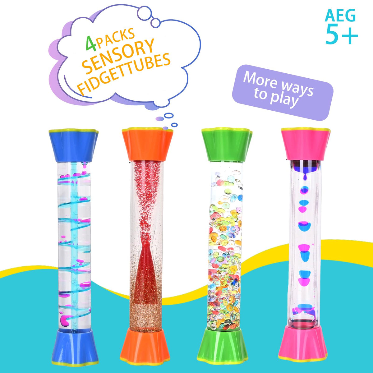 JRLAJRL Two-Color Vision Tube reveals droplets and color shifts for calming focus