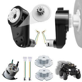 JRRXM 24V RS555 gearbox assembly showing upgraded power for Power Wheels rides