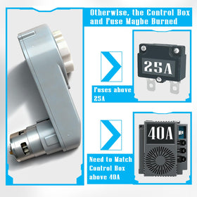 JRRXM gearboxes-with-wires-ready view demonstrates quick, one-click installation.