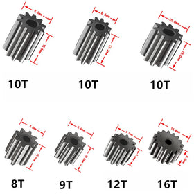 JRRXM seven-tooth gear options for flexible gearbox compatibility.