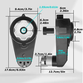 JRRXM RS555 steel gears for longer lifespan and smoother operation