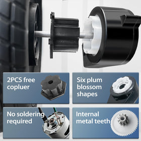 JRRXM solid shell gearbox with steel middle gear for longer service life.