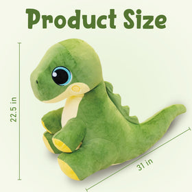 Jrystar giant T rex plush hug, a warm centerpiece for living rooms and bedrooms.