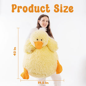 Jrystar oversized duck plush for gifting and comforting evenings