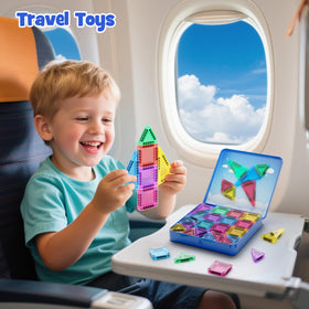 JSDKFJSA travel-case open to show the built-in building base.
