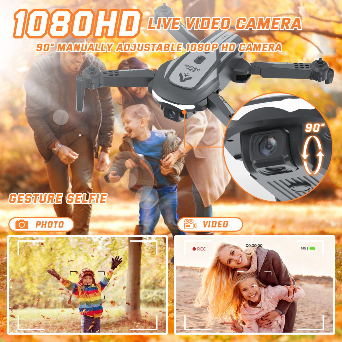 JSDOOGOO foldable arms for portable, on-the-go drone fun