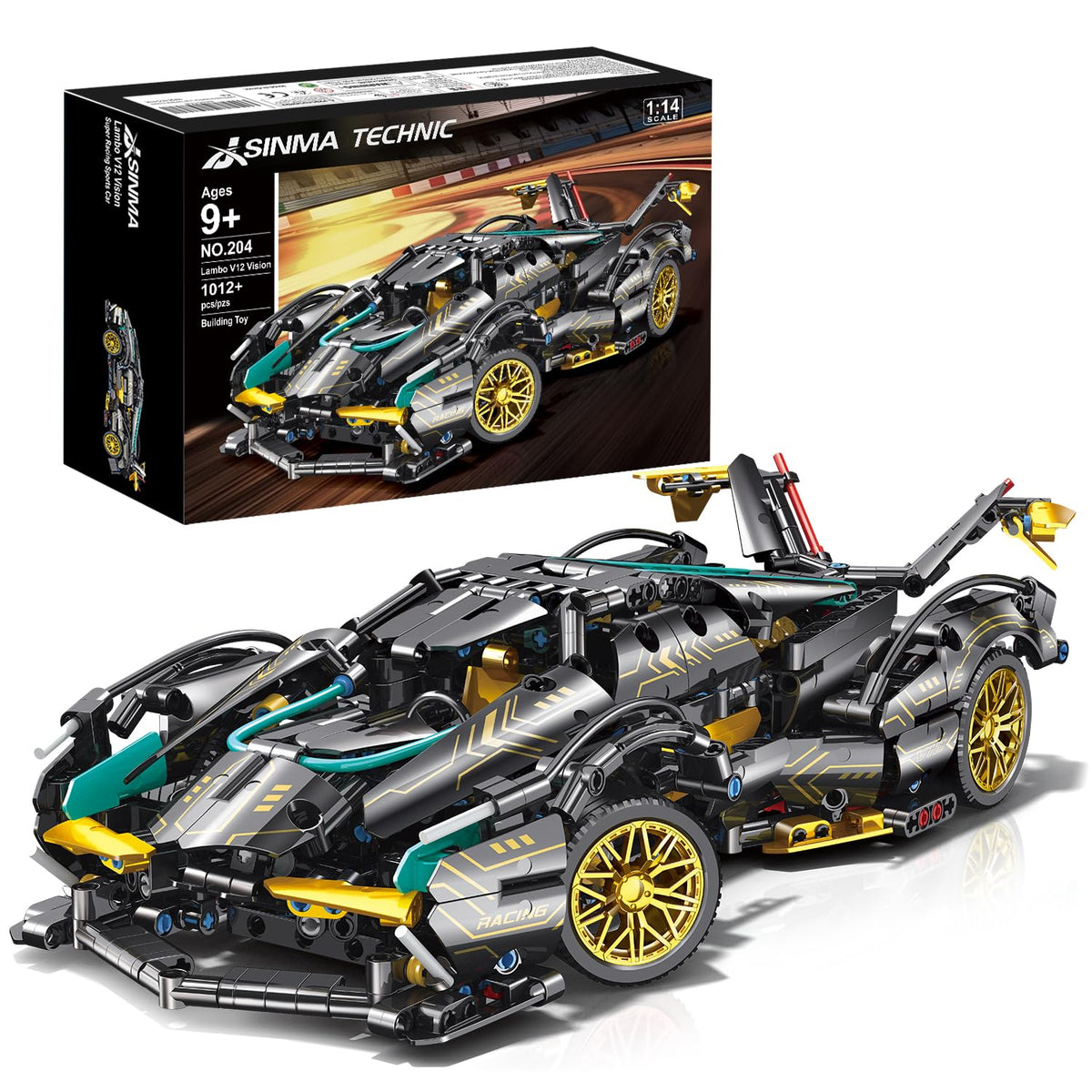 JSINMA Lambo V12 pistons in motion showcase realistic engine detail.
