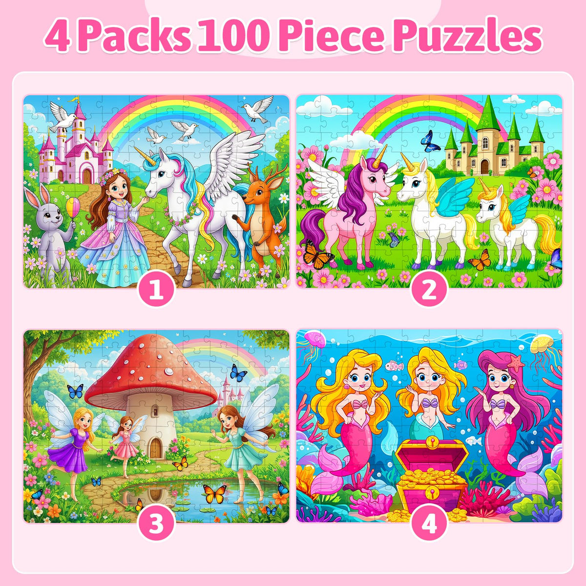 Jsonebatu mermaid 100-piece puzzle builds patience during careful assembly