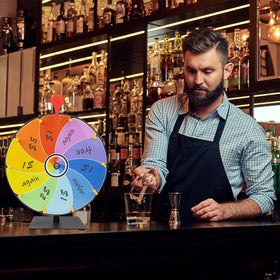 JstFrU prize wheel setup for promotional events and fairs
