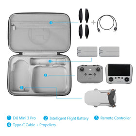 JSVER case battery compartment keeps two intelligent batteries organized