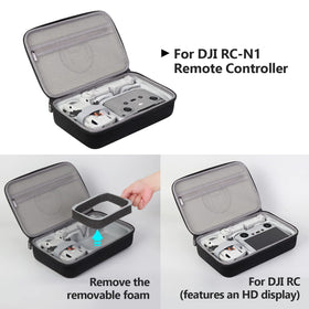 JSVER case interior foam securely holds drone and accessories for travel