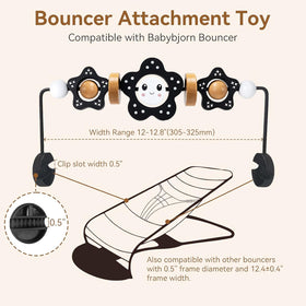 JTOOLKS multi-sensory toy bar invites focus and sensory play for babies.