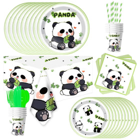 JU XIN Panda 9-inch plates ideal for main courses at parties
