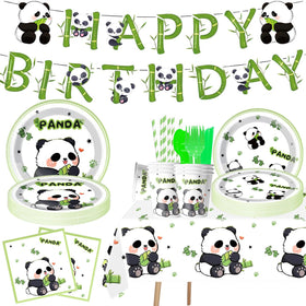 JU XIN Panda cups for a cute birthday party and easy cleanup