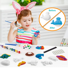 Juboury Kids palette with 16 colors fuels creative painting sessions