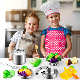 Juboury pot holder for safe pretend cooking sessions