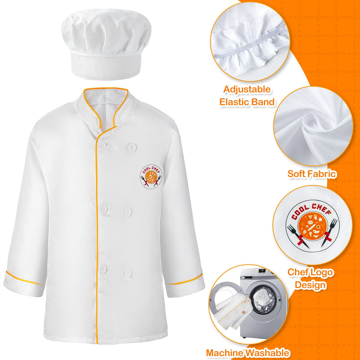 Juboury stainless steel plates and utensils provide authentic dining-style pretend play