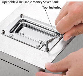 Jucoan piggy bank includes screwdriver for safe opening