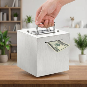 Jucoan piggy bank large capacity for notes and coins
