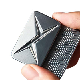JUDIXY Lightning Infinite Fidget Slider closeup, smooth magnetic sliding for focused work.