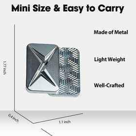 JUDIXY Lightning Infinite Fidget Slider metal finish highlights precision machining and tactile satisfaction.
