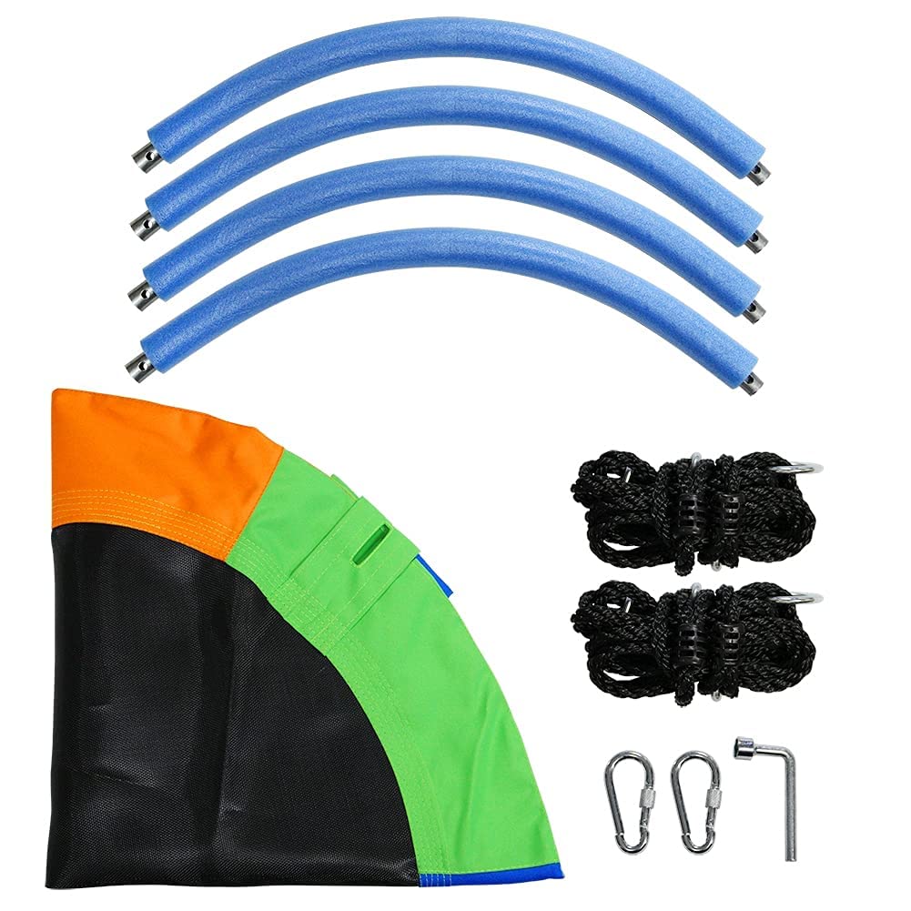Juegoal carabiner included enables safe hanging rope setup