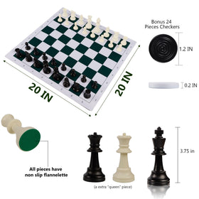 Juegoal roll-up chess board in a compact travel bag for easy packing.