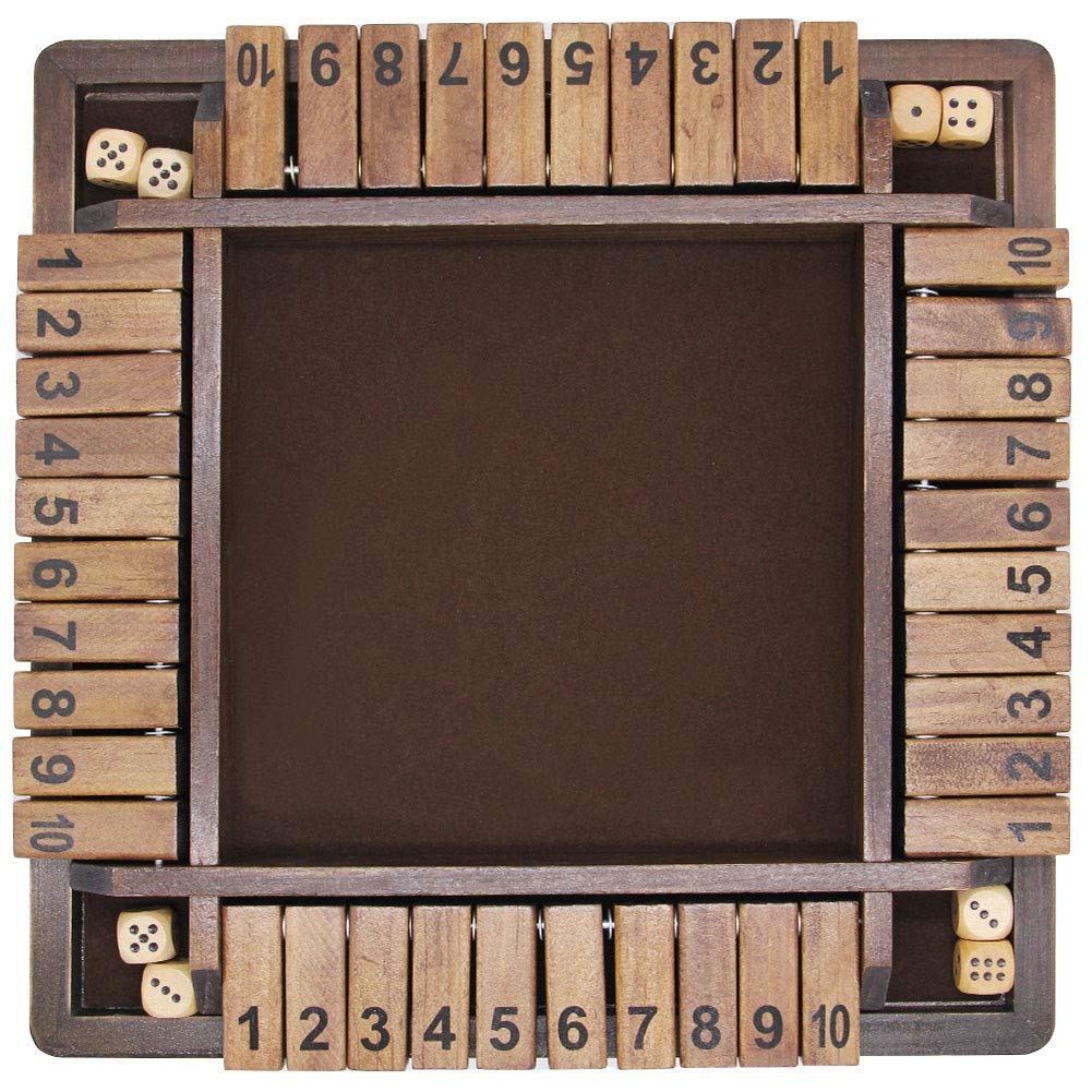 Juegoal Shut The Box dice pack ready for fast-paced turns.
