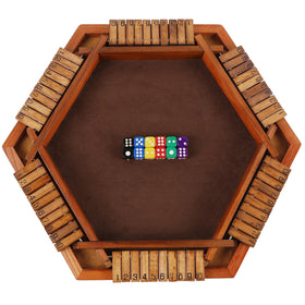 Juegoal Shut The Box is portable for travel, classrooms, and party tables
