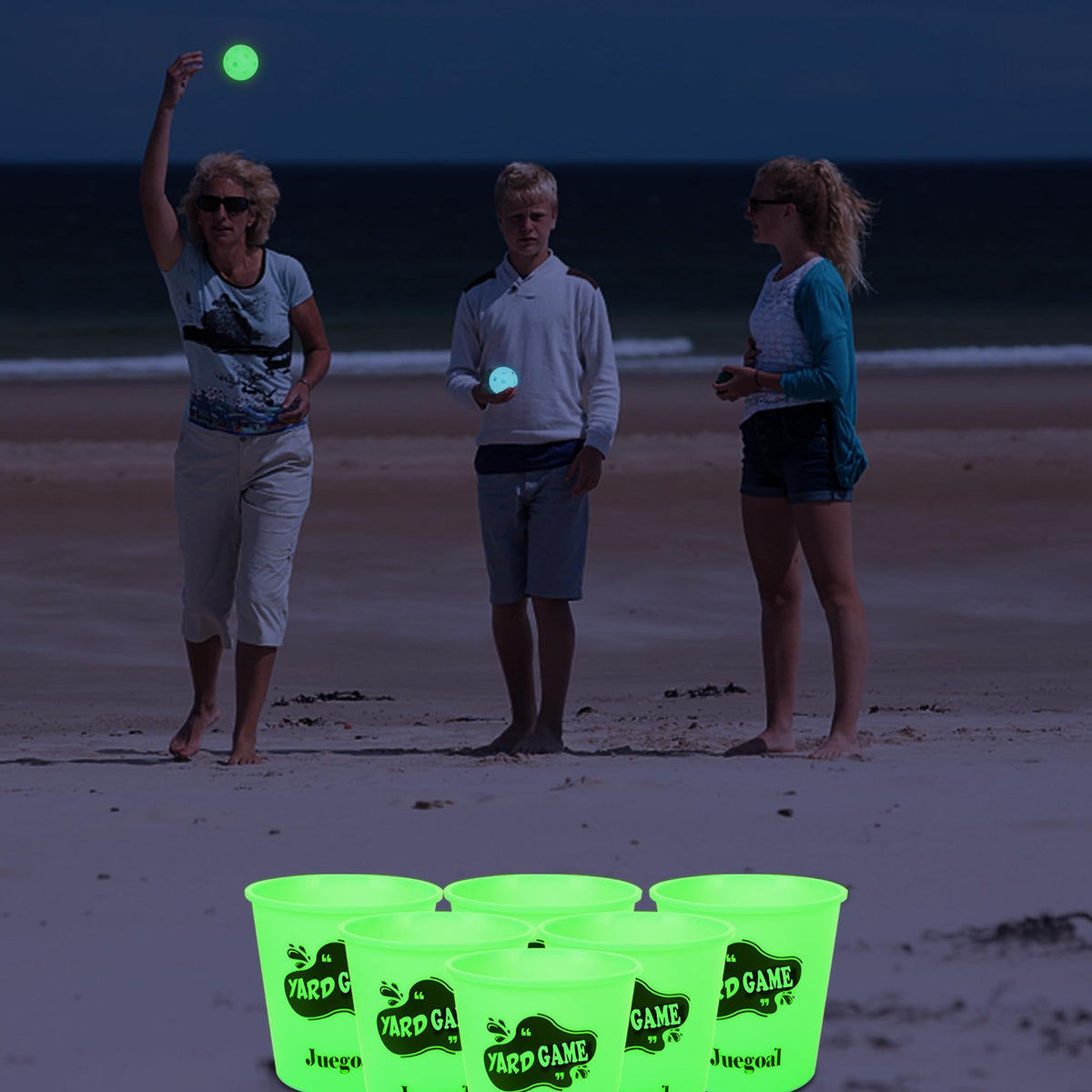 Juegoal stackable design enables compact storage after games