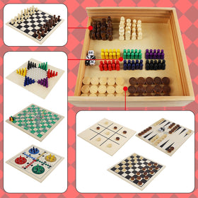 Juegoal wooden chess pieces offer smooth movement and safe play.