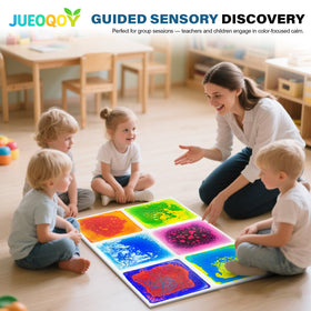 JUEOQOY classroom sensory path six-pack creates vibrant play circuits