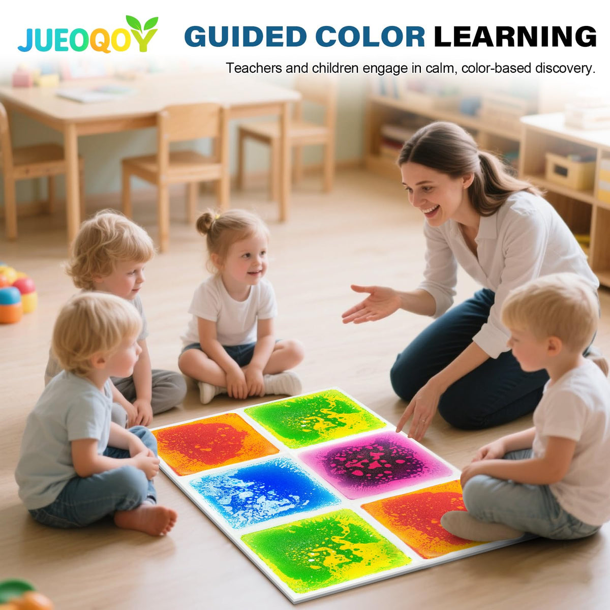 JUEOQOY easy-clean tile stacks for storage and modular setups