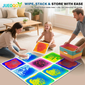 JUEOQOY multi-color liquid tile encouraging rhythm and coordination activities