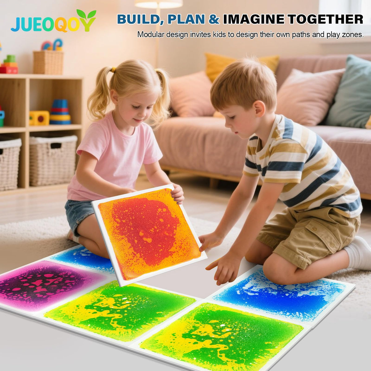 JUEOQOY non-slip TPE base ensures safe indoor stepping on any surface