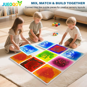 JUEOQOY stackable sensory tiles for easy storage and quick cleanup