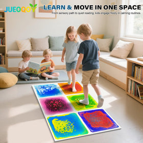 JUEOQOY textured anti-slip base floor tile for stable play surfaces
