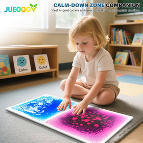 JUEOQOY tiles show moving liquids to challenge focus and coordination