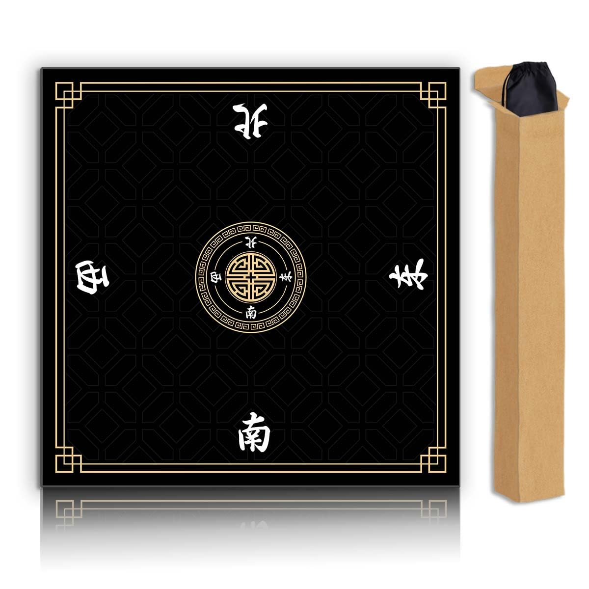 JUFORHQC Mahjong mat laid flat on table for stable, smooth play.