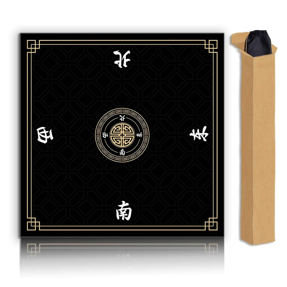 JUFORHQC Mahjong mat laid flat on table for stable, smooth play.