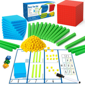 JUGGPENG base ten blocks thousand cube visualizes place value for math lessons.