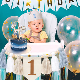 JUIIZAY baby 1st birthday memories captured with stylish decor